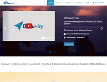 Tablet Screenshot of docuvity.com